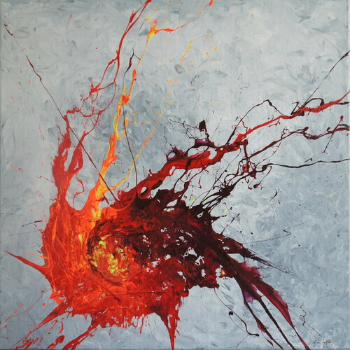 Crossfire (Spirits Of Skies 036128) by Ansgar Dressler, Painting for Sale on Singulart