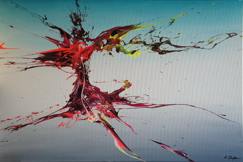 Roots to Crown (Spirits Of Skies 096118) - 120 x 80 cm - XXL (48 x 32 inches) by Ansgar Dressler, Painting for Sale on Singulart