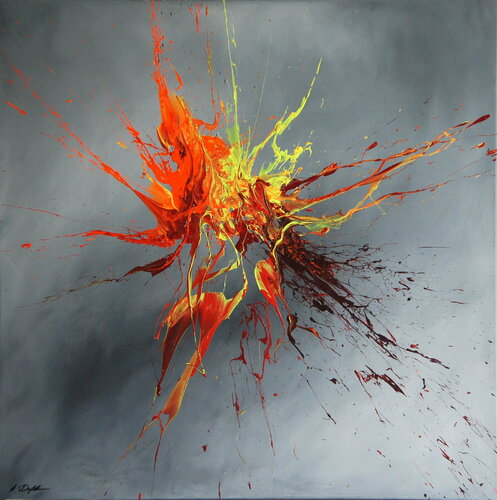 Luminous Bursts IX (Spirits Of Skies 064149) by Ansgar Dressler, Painting for Sale on Singulart