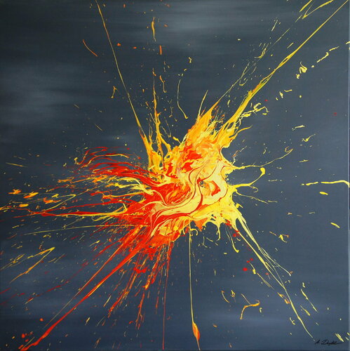 From A Spark In The Dark (Spirits Of Skies 100157) by Ansgar Dressler, Painting for Sale on Singulart