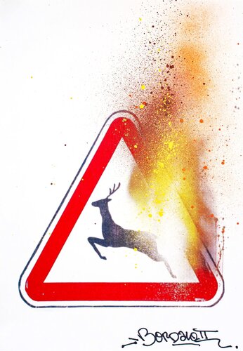 WILD WILD FIRES de Bordalo II, Impresión a la venta en Singulart