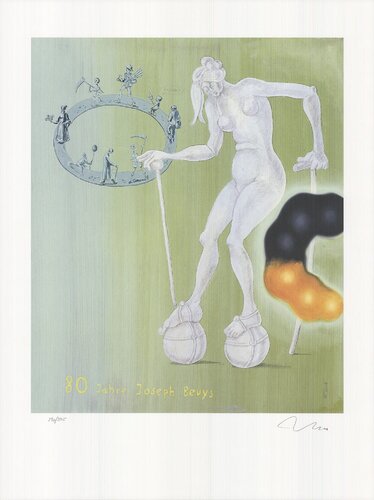 80 Jahre Joseph Bueys by Jörg Immendorff, Print for Sale on Singulart