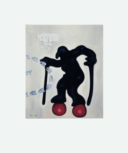 Jorg Immendorf - Untitled (Hui Gui) - 2000 Offset Lithograph 23.5" x 19.5" di Jörg Immendorff, Stampa in vendita su Singulart