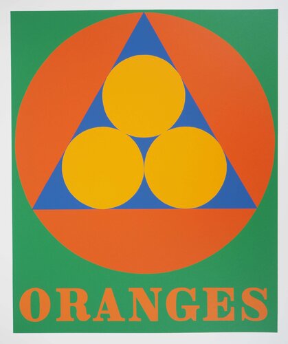 American Dream : Oranges van Robert Indiana, Afdruk te koop op Singulart