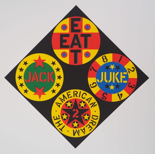 Black Diamond American Dream by Robert Indiana, Print for Sale on Singulart