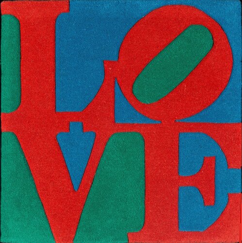 Classic LOVE von Robert Indiana, Textil kaufen auf Singulart
