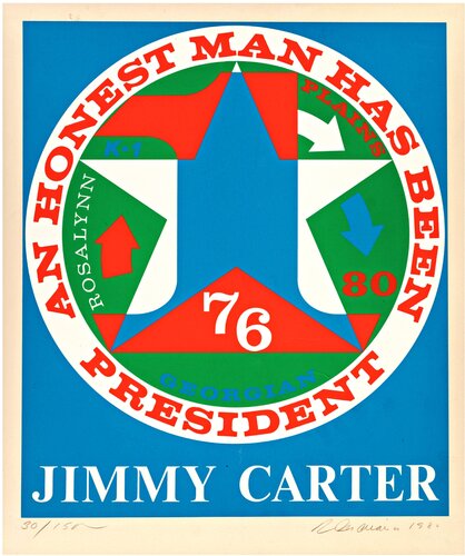 Homage to Jimmy Carter: An Honest Man Has Been President (Sheehan, 112) by Robert Indiana, Print for Sale on Singulart