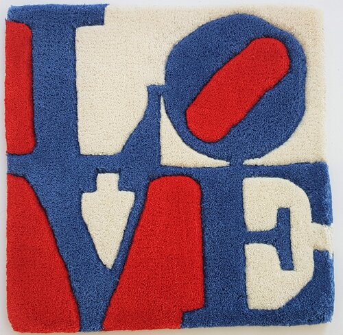 Czech LOVE van Robert Indiana, Textiel te koop op Singulart