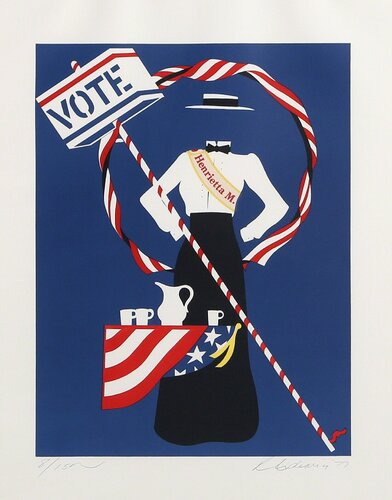 Henrietta M. (Henrietta Muir Edwards) from Mother of Us All van Robert Indiana, Afdruk te koop op Singulart