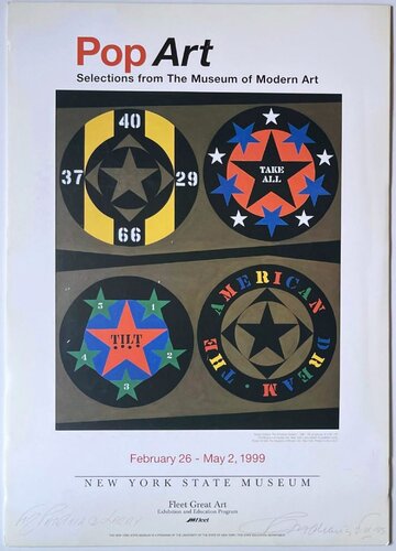 Pop Art: Selections from the Museum of Modern Art (Hand Signed and Inscribed by Robert Indiana) by Robert Indiana, Print for Sale on Singulart