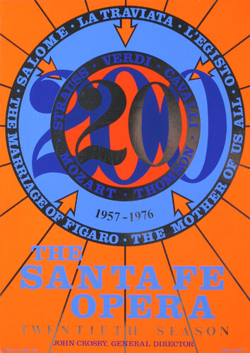 The Santa Fe Opera van Robert Indiana, Afdruk te koop op Singulart