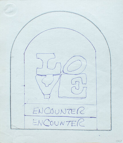 Love Encounter di Robert Indiana, Opera su carta in vendita su Singulart