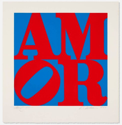 Robert Indiana - AMOR van Robert Indiana, Afdruk te koop op Singulart