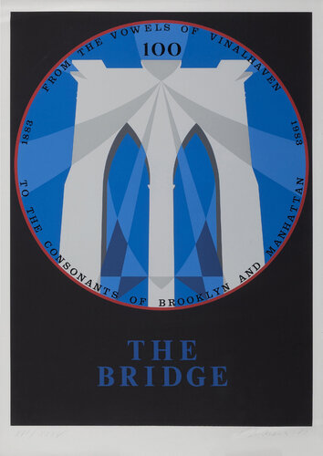 Brooklyn Bridge by Robert Indiana, 인쇄 for Sale on Singulart