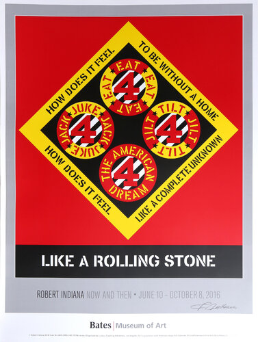 Like a Rolling Stone, Bates Museum of Art by Robert Indiana, 인쇄 for Sale on Singulart