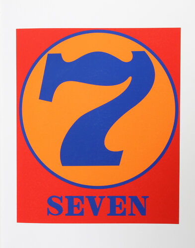 Number 7 from the American Dream Portfolio by Robert Indiana, 인쇄 for Sale on Singulart