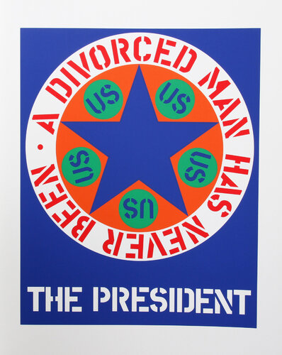 The President from the American Dream Portfolio by Robert Indiana, 版畫 for Sale on Singulart