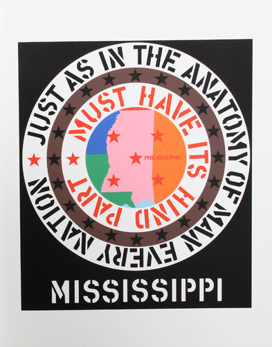 Mississippi from the American Dream Portfolio by Robert Indiana, 版畫 for Sale on Singulart