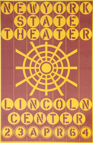 New York State Theater Lincoln Center by Robert Indiana, 인쇄 for Sale on Singulart