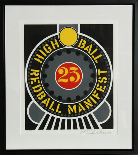 The American Dream: High Ball Redball Manifest by Robert Indiana, 인쇄 for Sale on Singulart