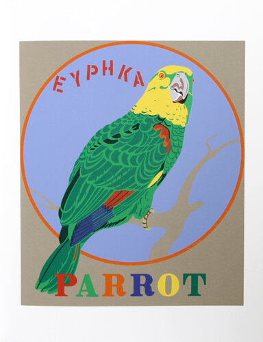 Parrot from the American Dream Portfolio by Robert Indiana, 版畫 for Sale on Singulart