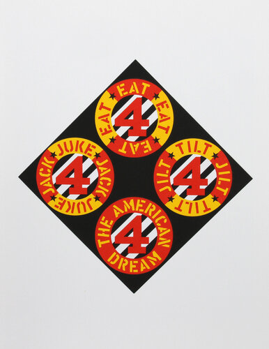 The Beware Danger from the American Dream Portfolio by Robert Indiana, 版畫 for Sale on Singulart