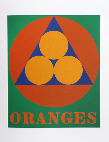 Oranges from the American Dream Portfolio by Robert Indiana, 版畫 for Sale on Singulart