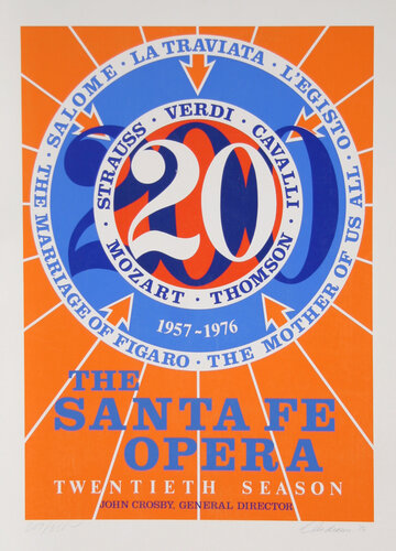 The Santa Fe Opera by Robert Indiana, Print for Sale on Singulart
