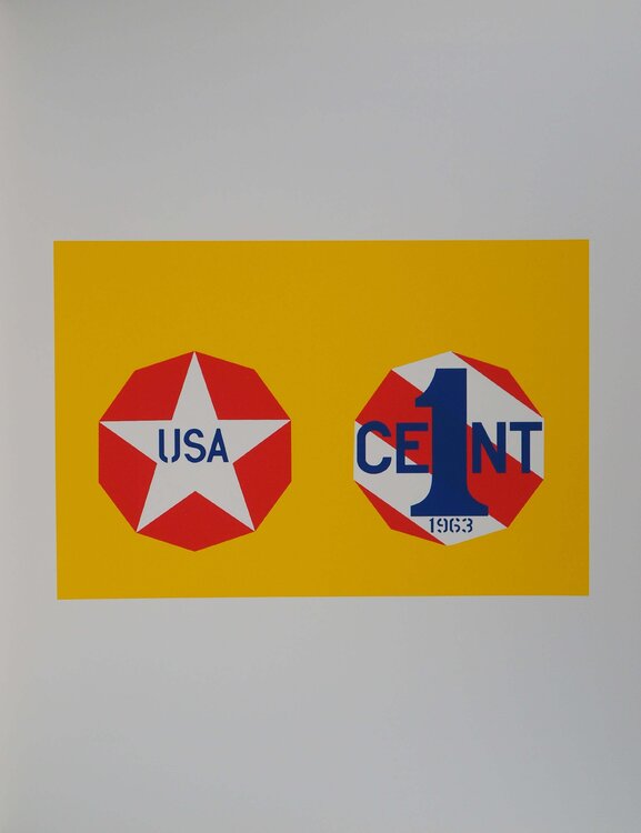 American Dream, New Glory Penny, Sérigraphie originale Robert Indiana