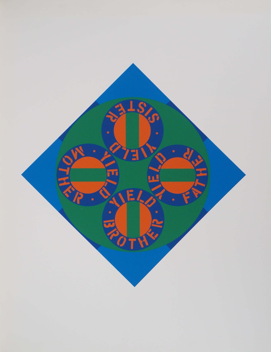 American Dream Family, Yield Brother, Sérigraphie originale Robert Indiana Édition à vendre