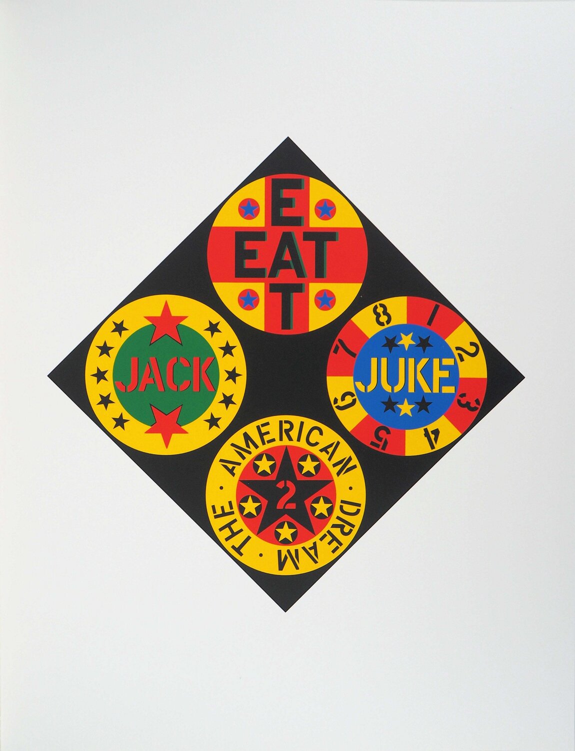 Black Diamond American Dream Robert Indiana Afdruk te koop