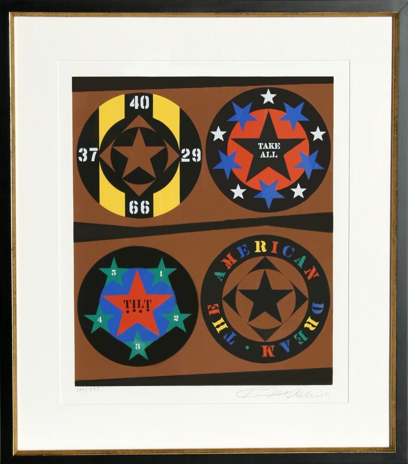 Tilt from The American Dream Portfolio Robert Indiana Druck zu verkaufen