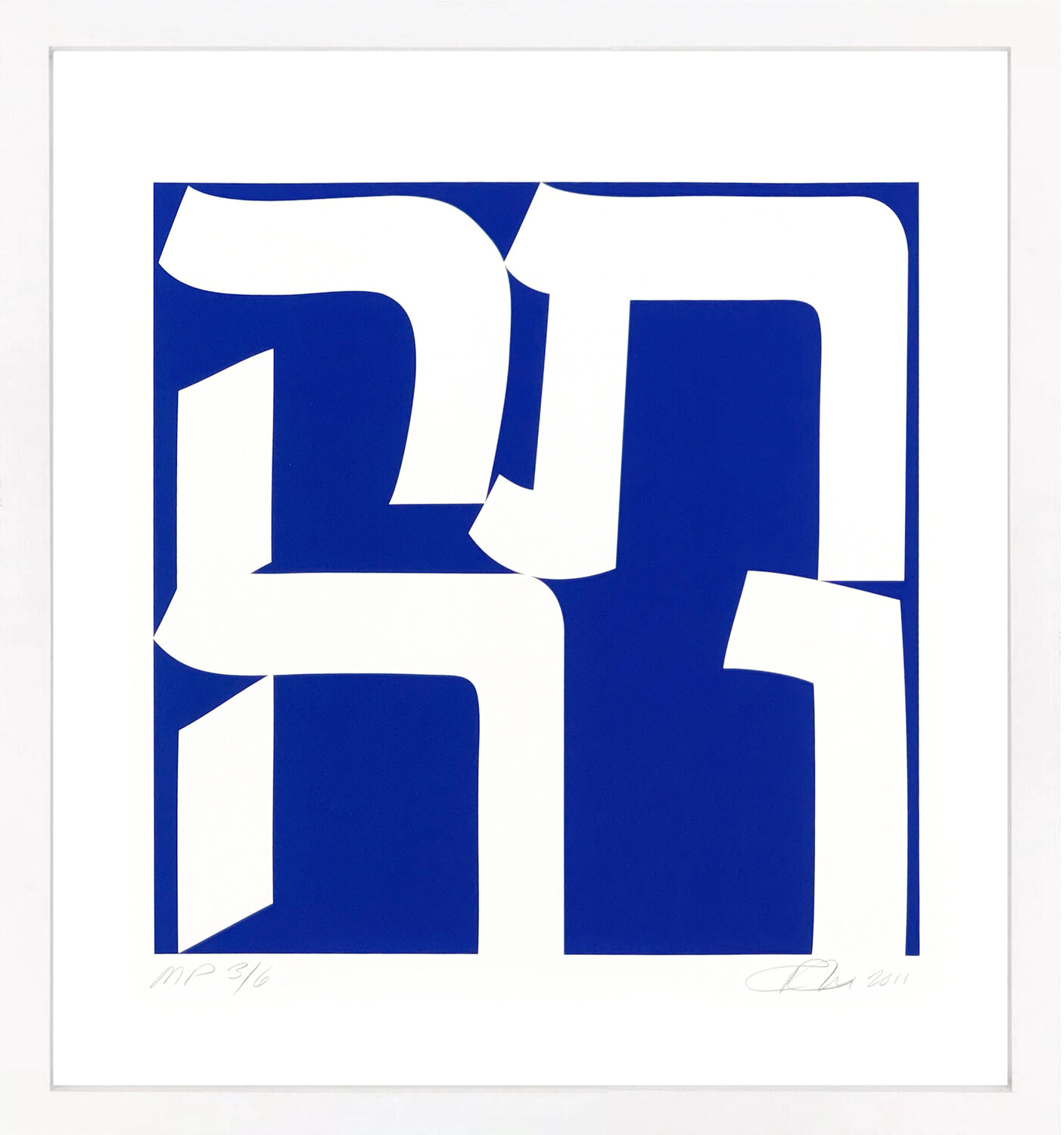 Tikva (framed rare hand signed screen print) Robert Indiana