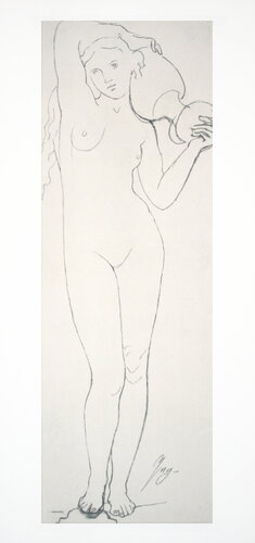 La Source - Offset Lithograph 39.25" x 19.75" by Jean-Auguste-Dominique Ingres, Print for Sale on Singulart