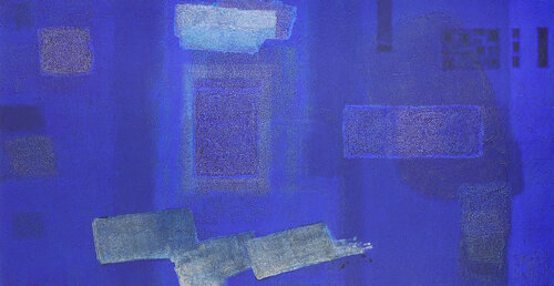 IN BLUE Sep '22 van Katsuyoshi Inokuma, Schilderij te koop op Singulart
