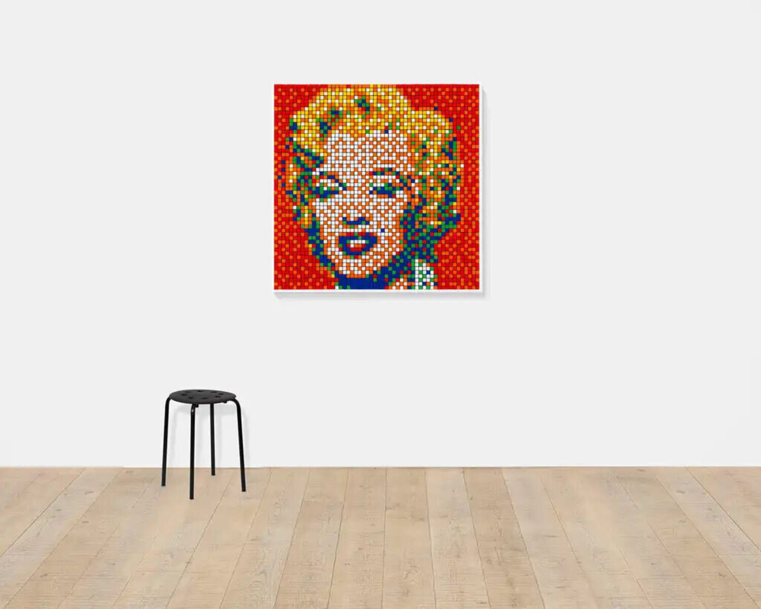 Rubik Shot Red Marilyn by Invader (2023) : Print Giclée
