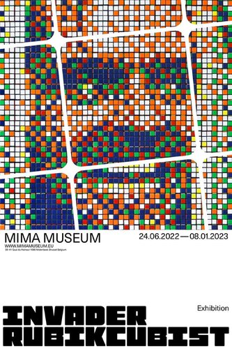 RUBIKCUBIST POSTER van Invader, Afdruk te koop op Singulart
