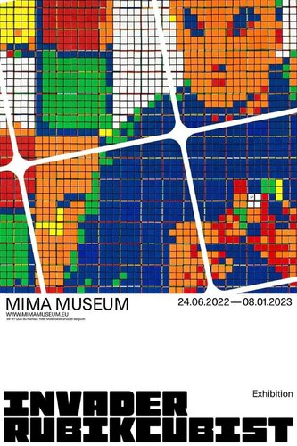 RUBIKCUBIST POSTER van Invader, Afdruk te koop op Singulart