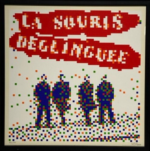 Les Toits du Palace van Invader, Afdruk te koop op Singulart