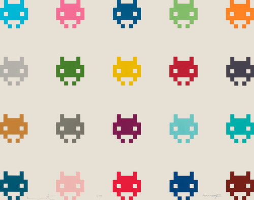 InvadHirst by Invader, Print for Sale on Singulart