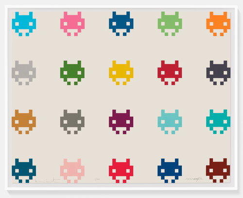 INVADHIRST von Invader, Druck kaufen auf Singulart