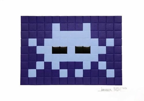 Invasion (Blue) par Invader, Édition en vente sur Singulart