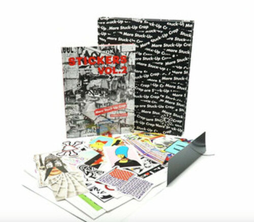 Space Invader Signed Sticker Sheet Shepard Fairey & Swoon Deluxe Volume 2 Book de Invader, Impresión a la venta en Singulart