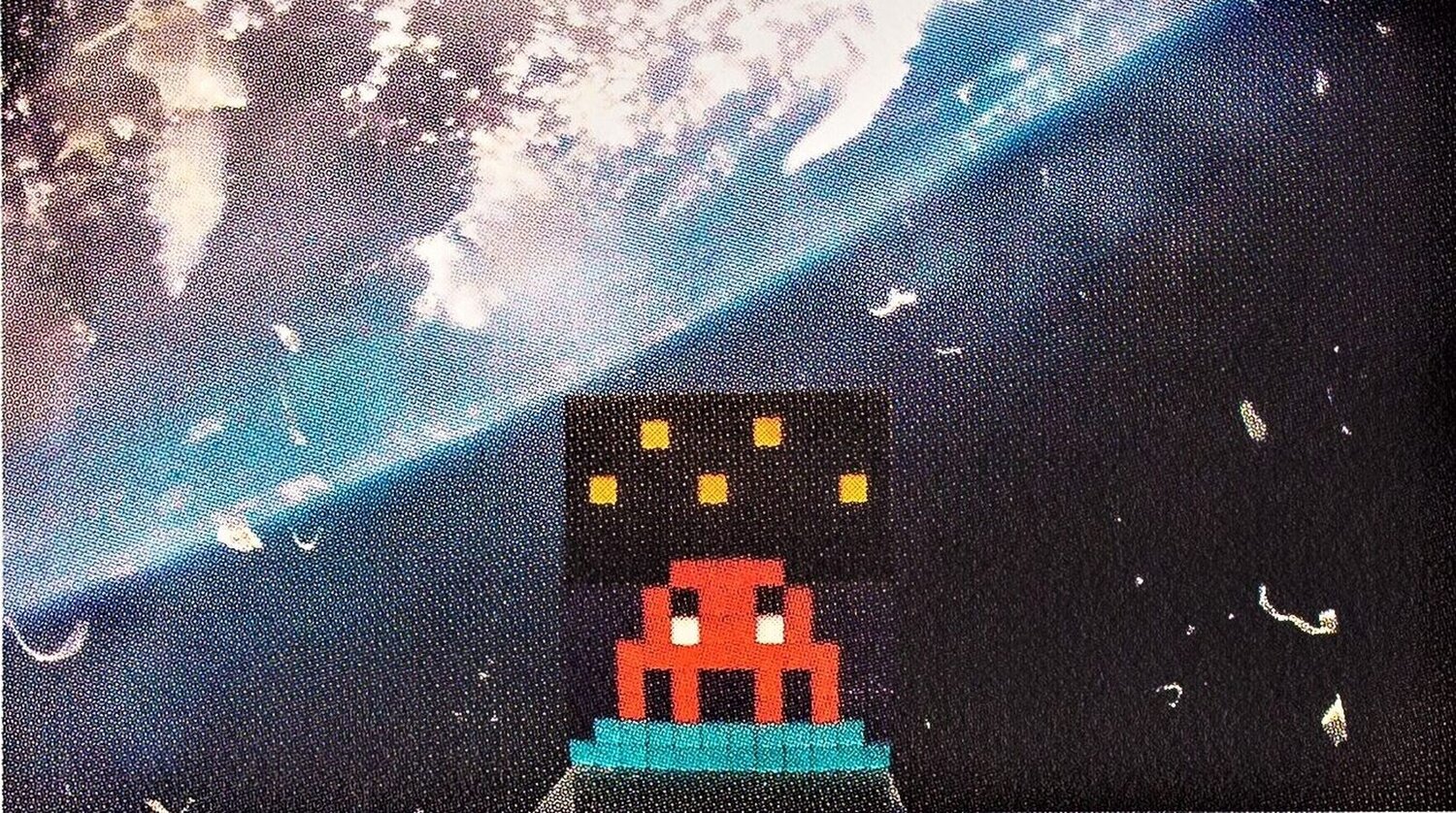 Art 4 Space (3D) Invader Print for sale