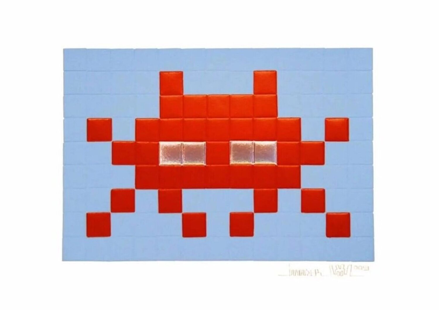 Invasion (Red) Invader Druck zu verkaufen
