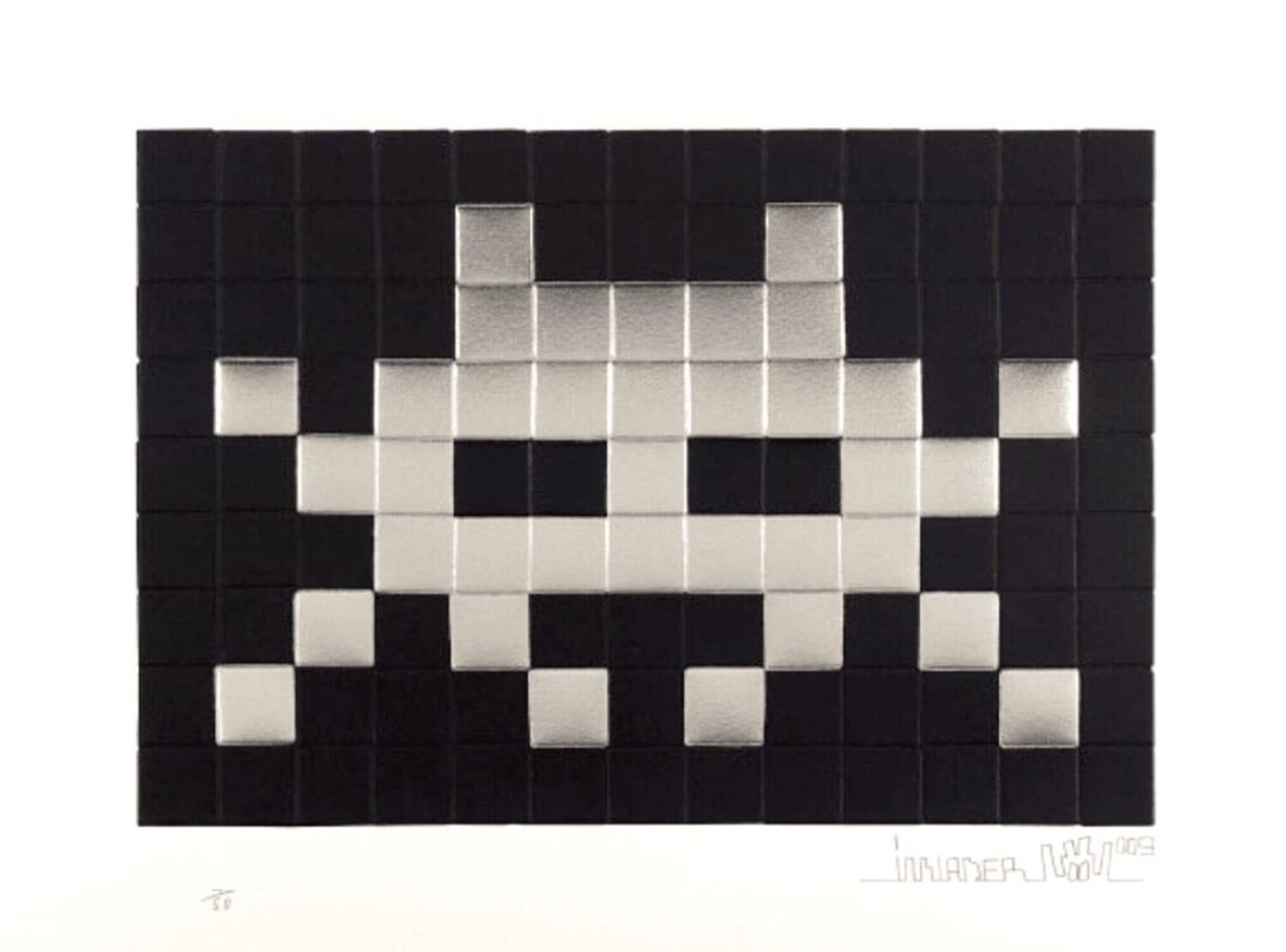 Invasion (Silver) Invader Impresión en venta