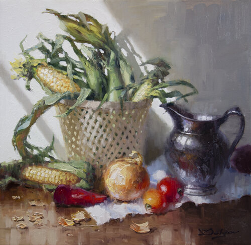 Harvest time van Vadim Dolgov, Schilderij te koop op Singulart
