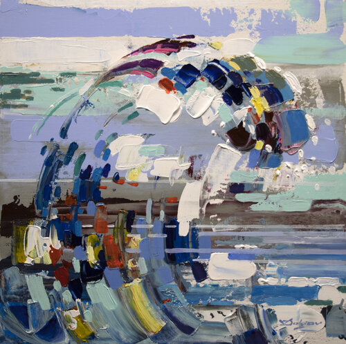 Vertical wave van Vadim Dolgov, Schilderij te koop op Singulart