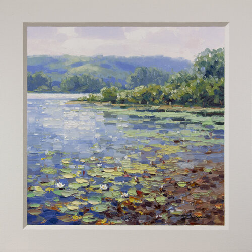 Morning at the lake by Vadim Dolgov, 회화 for Sale on Singulart