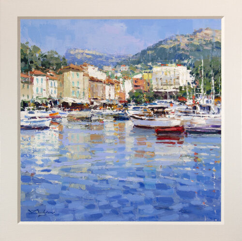 South France harbor di Vadim Dolgov, Pittura in vendita su Singulart